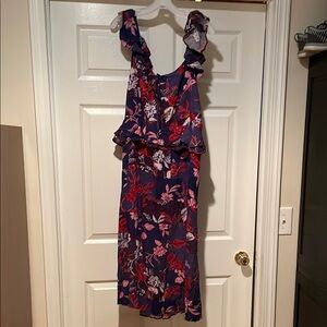 Floral Sleeveless Dress - Red and Purple by Sofia Vergara